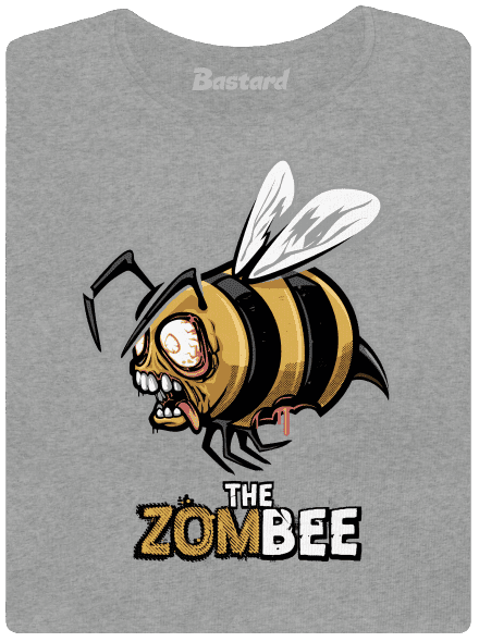 ZomBee - sárga női póló Dark Gray Melange