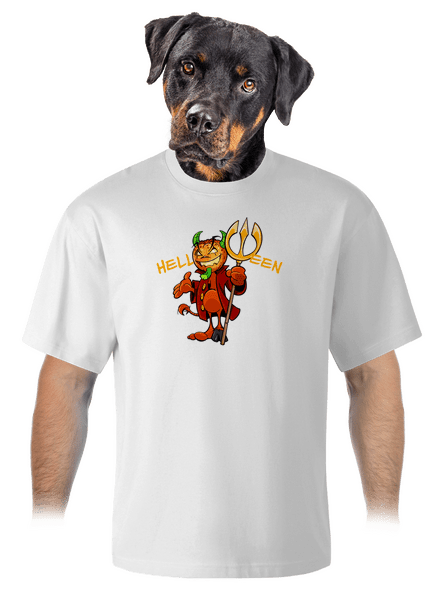 Helloween unisex túlméretezett póló White
