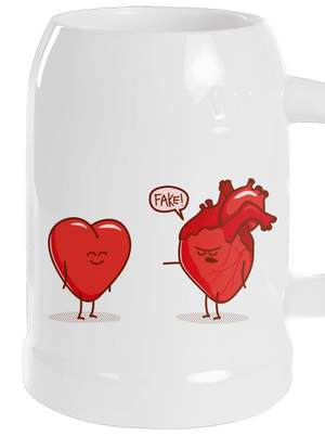 Szívügyek söröskorsó White