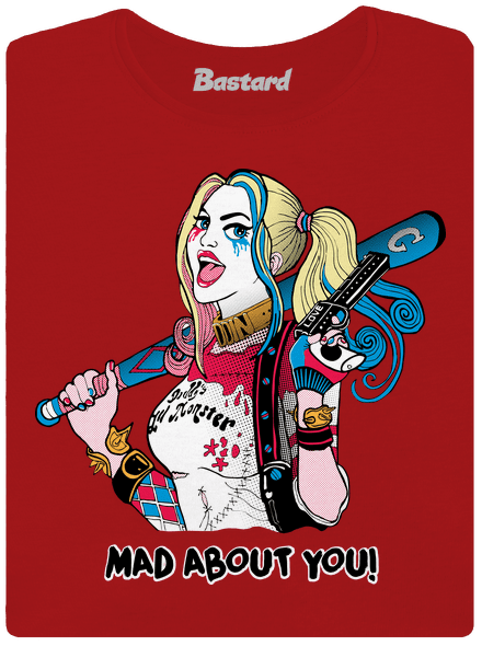 Joker és Harley prémium női póló Red Mal