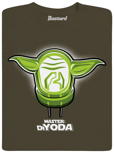 Master DiYoda férfi hosszú ujjú póló Urban Khaki