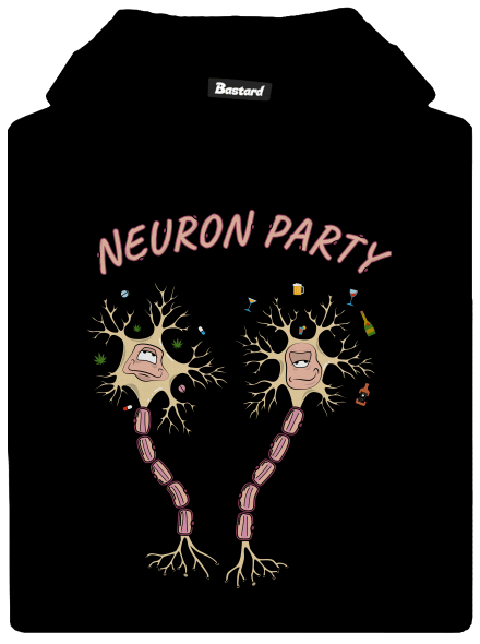 Neuron party gyerek kenguruzsebes pulóver Black