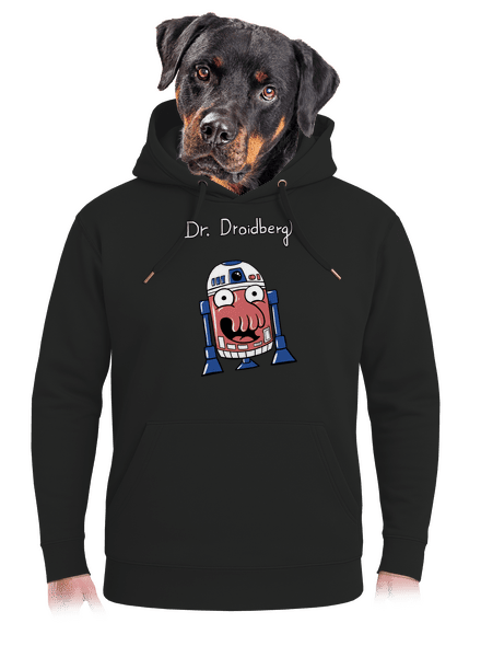 Dr. Droidberg unisex prémium pulóver Dark Black