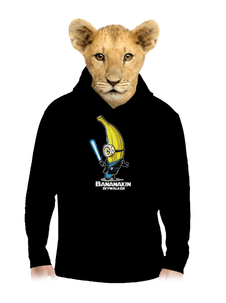 Bananakin Skywalker gyerek kenguruzsebes pulóver Black