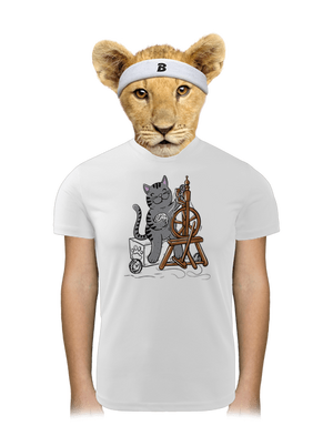 Dorombol a macska gyerek sport póló White