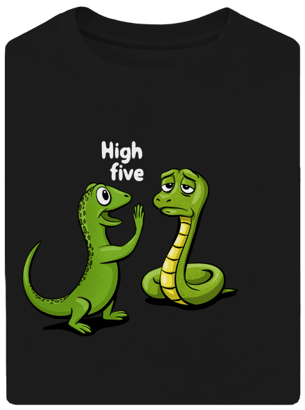 High Five unisex túlméretezett póló Black