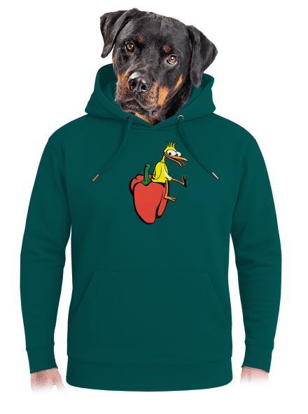 Paprikás csirke unisex prémium pulóver Emerald Green
