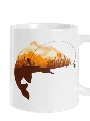 Halfogás hagyományos bögre White