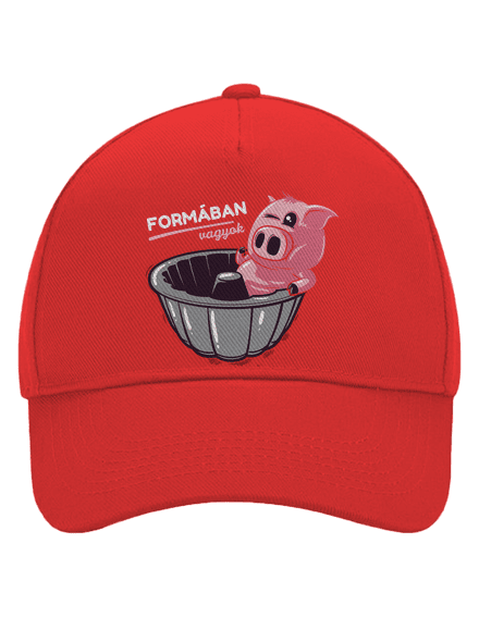 Formában baseballsapka Classic Red