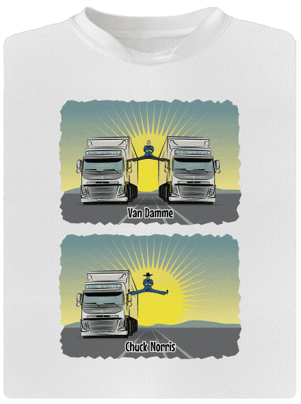 Chuck & Truck gyerek sport póló White