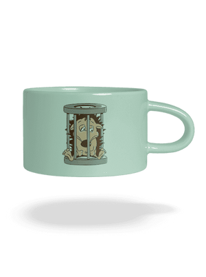 Sün a ketrecben macaron bögre Mint Macaron