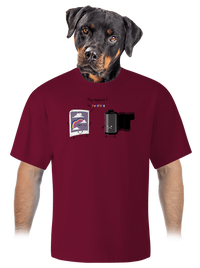 unisex túlméretezett póló