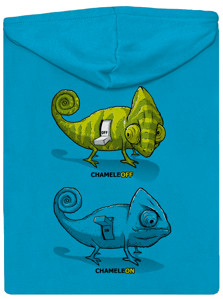 ChameleON ChameleOFF cipzáras női pulóver Blue Atol