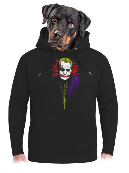 Zeman Joker unisex prémium pulóver Dark Black
