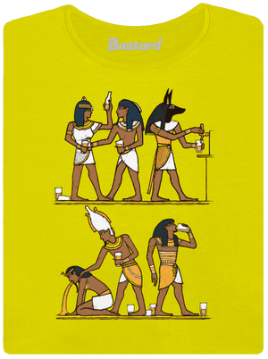 Egyiptomi parti prémium női póló Lemon