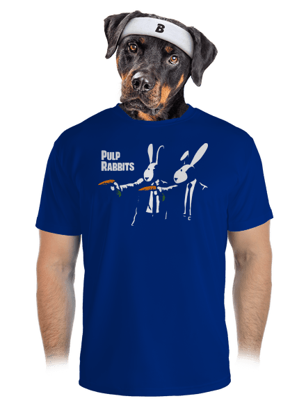 Pulp Rabbits férfi sportpóló Royal Blue Mal