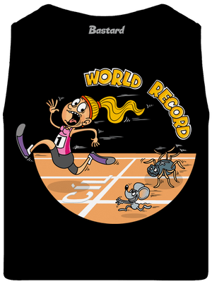 World record férfi trikó Black