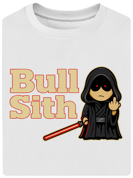 Bull sith unisex túlméretezett póló White