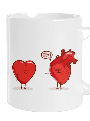Szívügyek nagy bögre White