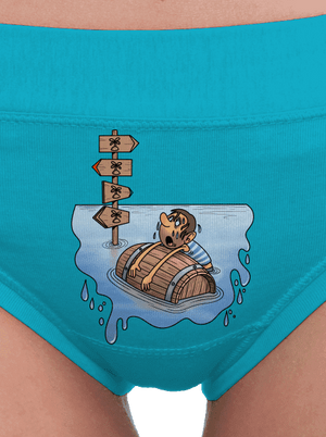 Kitaszított női bugyik Turquoise