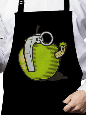 Gránátalma kötény Black