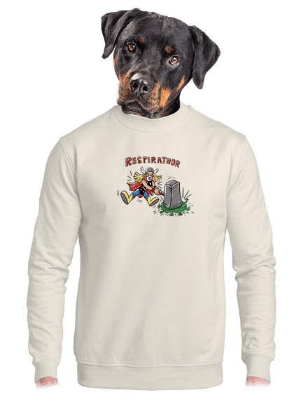 Respirathor unisex crewneck Off White