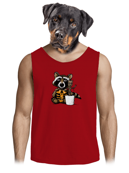 A galaxis őrzői férfi trikó Red