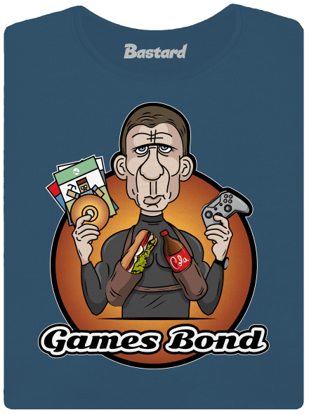 Games Bond prémium női póló Petrol Blue
