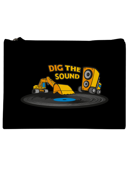 Dig the sound kis táska Black