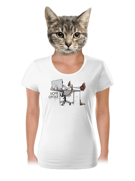 Home office női póló White