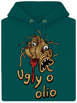 Ugly o olio unisex prémium pulóver Emerald Green