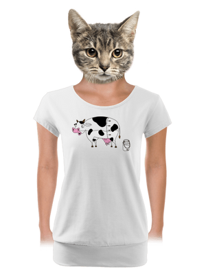 női póló elasztikus alsó szegéllyel