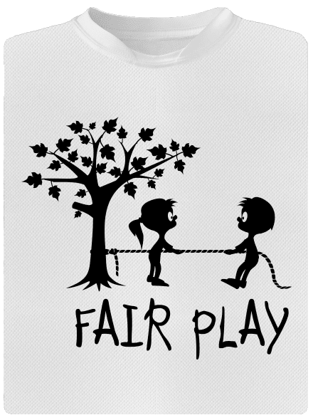 Fair play gyerek sport póló White