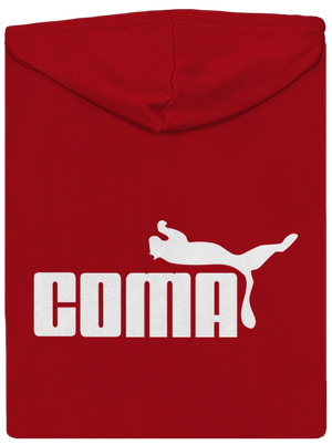 Coma cipzáras férfi pulóver Red