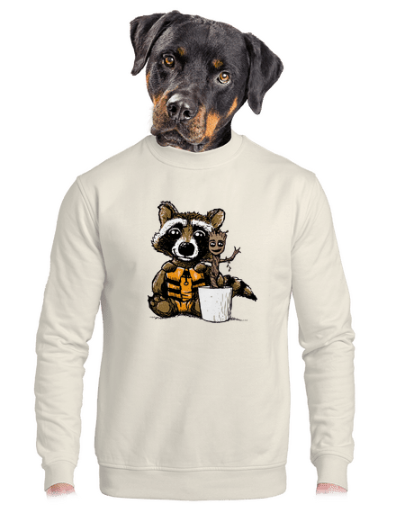 A galaxis őrzői unisex crewneck Off White