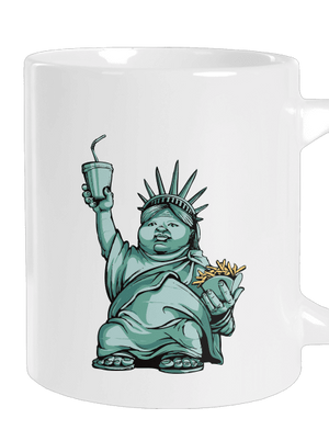 Amerikai bálvány nagy bögre White