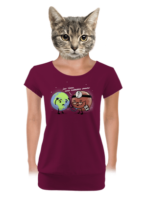 Diagnózis női póló elasztikus alsó szegéllyel Rhododendron