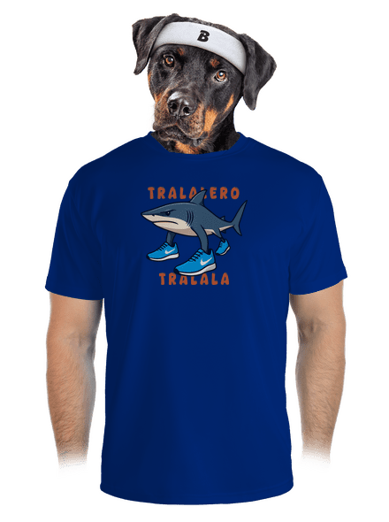 Tralalero Tralala – Italian Brainrot férfi sportpóló Royal Blue Mal