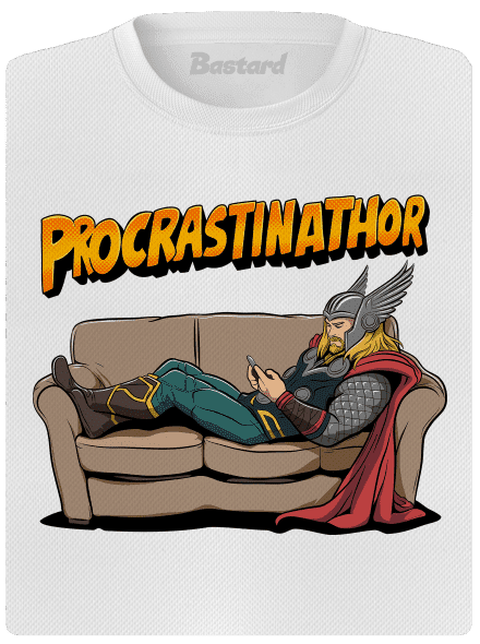 Procrastinathor női sportpóló White