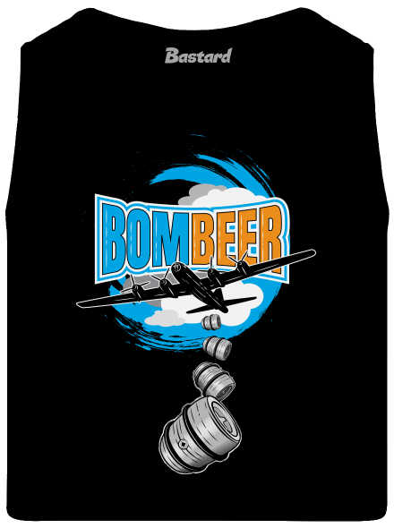 BomBeer férfi trikó Black