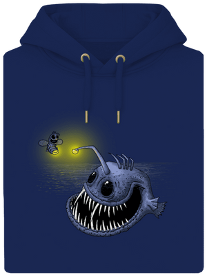 Szívem fénye unisex prémium pulóver Navy