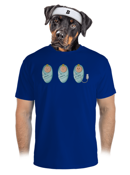 AI baby férfi sportpóló Royal Blue Mal
