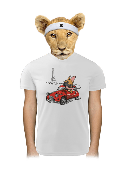 Francia buldog gyerek sport póló White