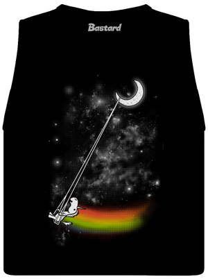 Unicorn universe női bővített trikó Black