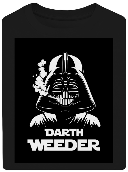 Darth Weeder unisex túlméretezett póló Black