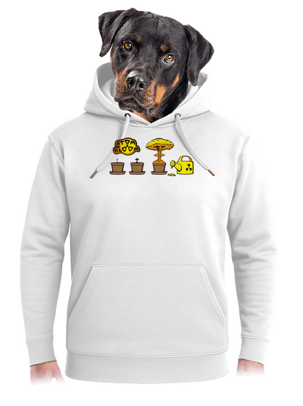 Atom bloom unisex prémium pulóver Snowwhite