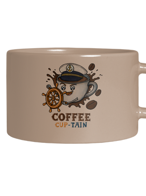 Coffee Cup-tain macaron bögre Brown Macaron