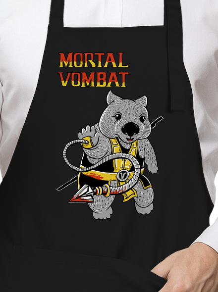 Mortal Vombat kötény Black