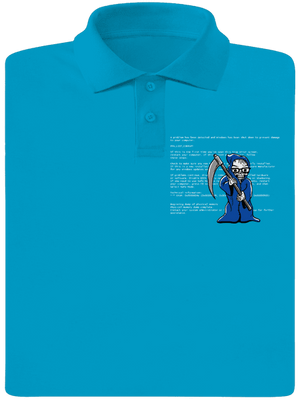 Kék halál férfi pólóingek Blue Atol