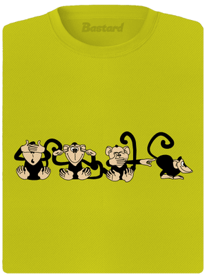 Majmok női sportpóló Neon Yellow